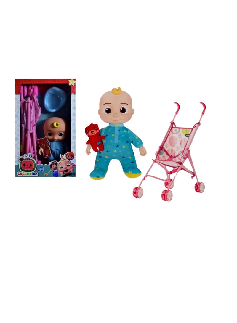 Baby Doll With Stroller