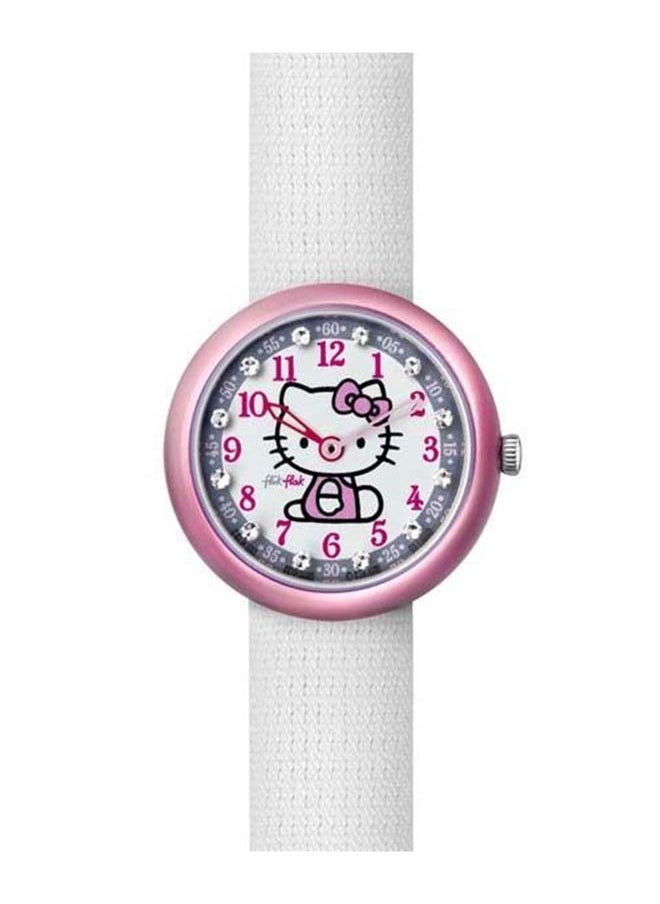 Swatch Girls Hello Kitty White Watch & Purse Quartz Movement Water Resistant Wrist Watch - 32 Mm  - Image 2