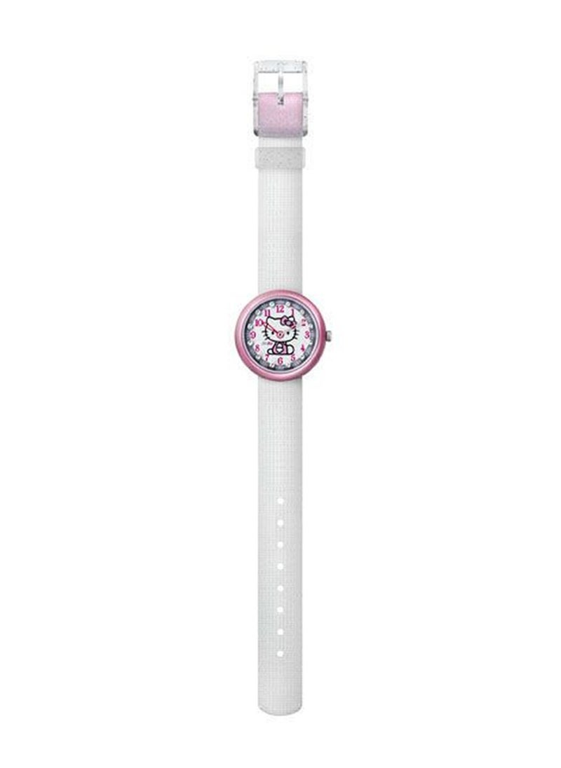Swatch Girls Hello Kitty White Watch & Purse Quartz Movement Water Resistant Wrist Watch - 32 Mm  - Image 3