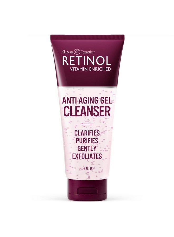 Retinol Anti-Aging Gel Cleanser - Gently Cleans Impurities From Pores & Exfoliates for Soft, Smooth Skin - Antioxidant-Rich Micro-Beads w/ Vitamin A & E Maximize Renewing Benefits Of Retinol - Image 1