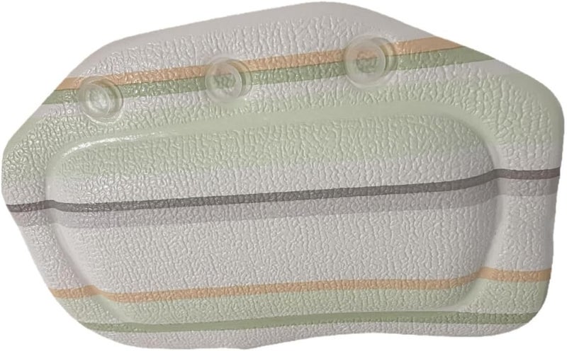 Homoyoyo Bathtub Neck Pillow with Suction Cups, PVC Foam Bathroom Headrest Cushion for Tub Spa Relaxation, Waterproof Tub Pillow for Neck and Shoulder Support - Image 1