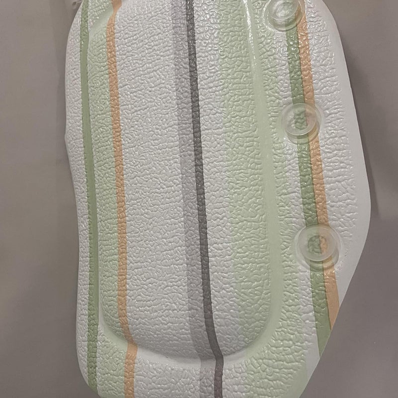 Homoyoyo Bathtub Neck Pillow with Suction Cups, PVC Foam Bathroom Headrest Cushion for Tub Spa Relaxation, Waterproof Tub Pillow for Neck and Shoulder Support - Image 4