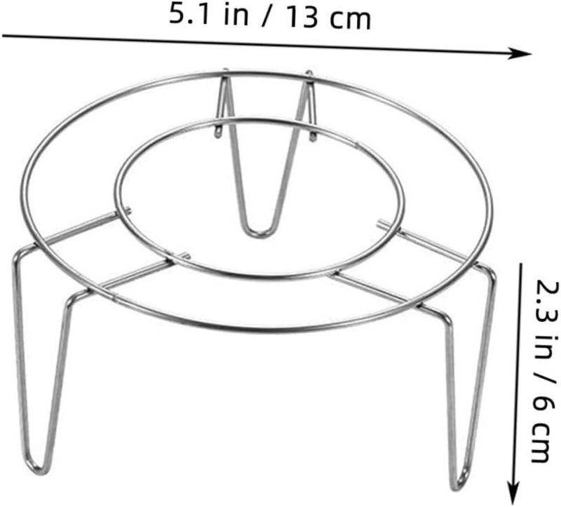 Unomor 3pcs Stainless Steel Steamer Rack With Legs And Insulation Pads - Image 4