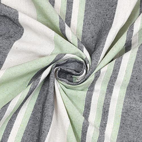 Värde 210 Tc Kerala Coarse Bedsheet Cotton | Double Bedsheet with 2 Pillow Covers | Handloom Bedsheets | Double Bedsheet for Summer | 100x108 inches Bedsheet & 68cmx43cm Pillow | (Summer Green) - Image 3