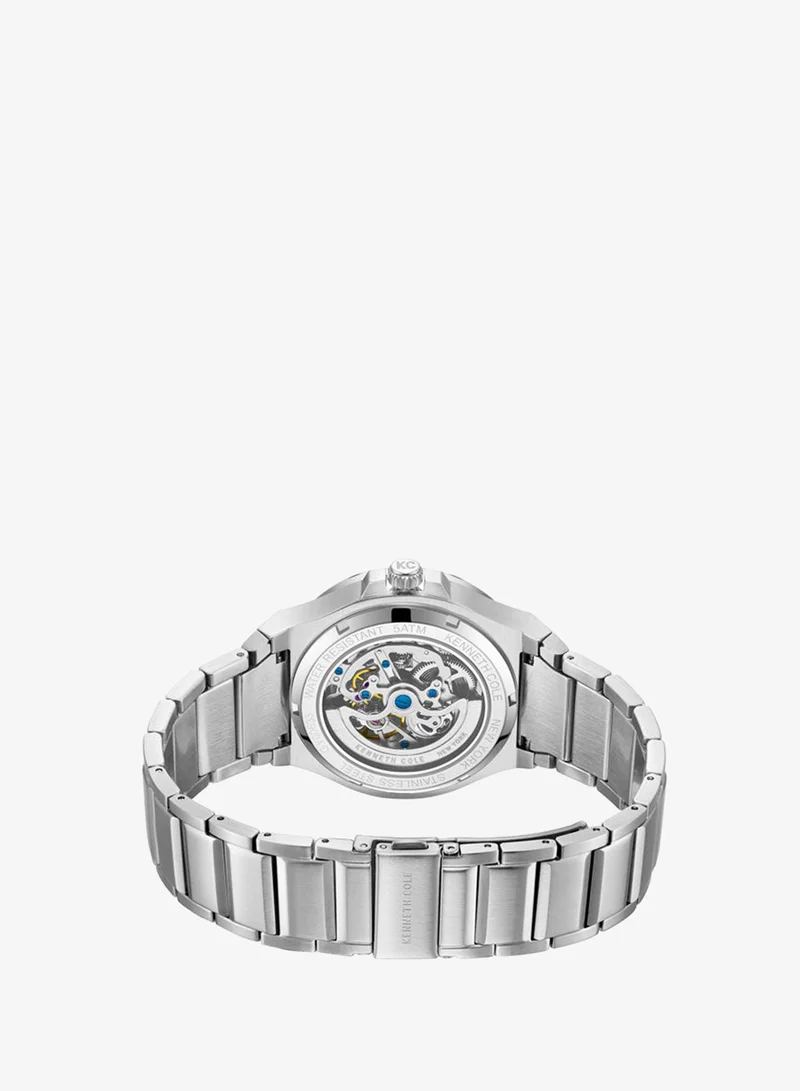 Kenneth Cole New York  Men's 42mm Automatic Watch with Grey Dial & Stainless Steel Bracelet for Men | Best Price UAE