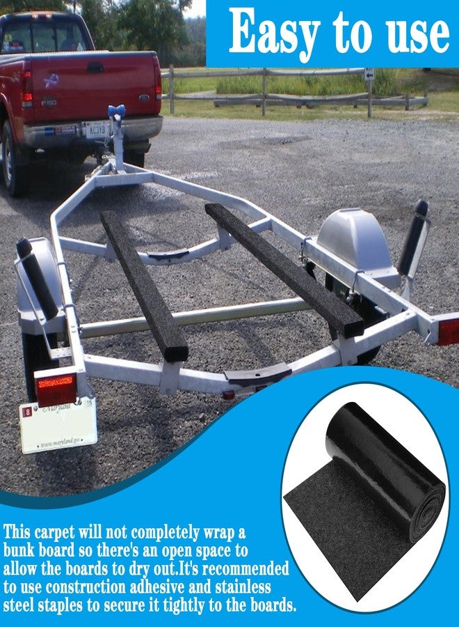 DECOHS 12 Inch x 20 Ft Boat Trailer Bunk Carpet - Marine Trailer Bunk Carpet - Trailer Boat Bunk Padding for Outdoor Boat Trailer Jet Ski Ramp Garage Dock - Image 5