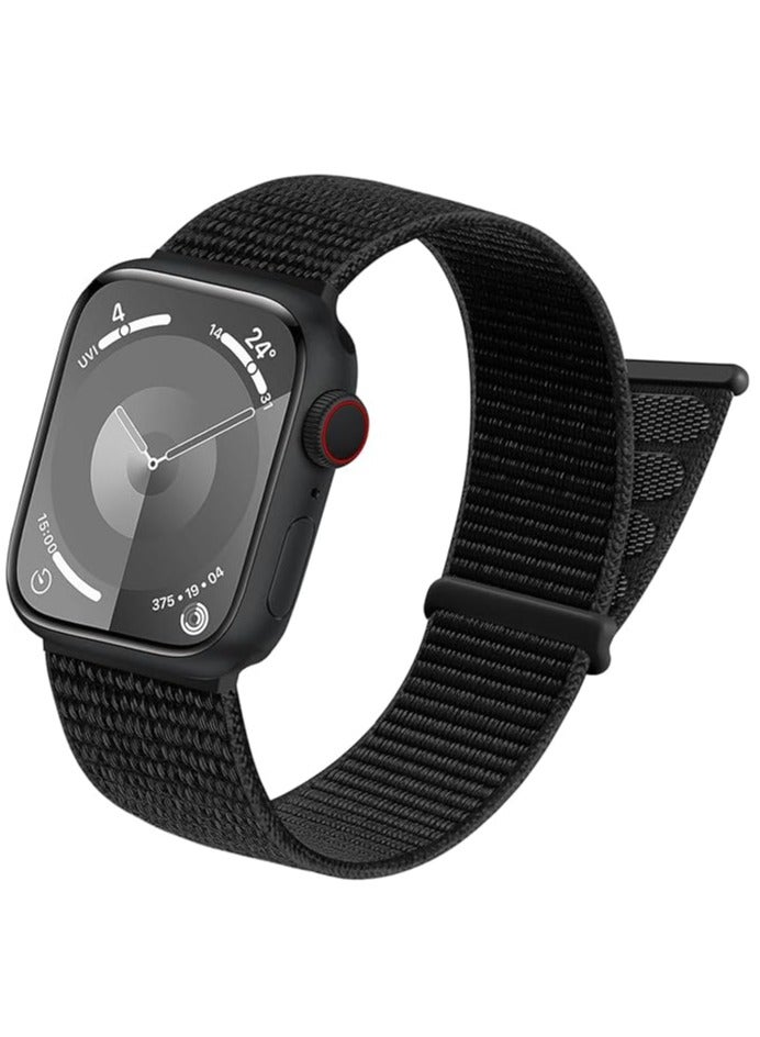 ميجوفاست حزام رياضي من النايلون متوافق مع حزام ساعة أبل 38 ملم 40 ملم 41 ملم للنساء والرجال ناعم ومسامي وحزام قابل للتعديل لساعة أبل - Image 1