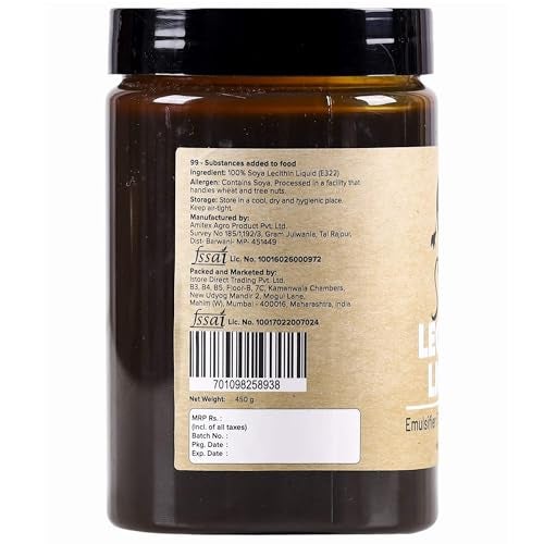 Urban Platter Soy Lecithin Liquid, 450g (Soya lecithin | Emulsifier | Thickener | Stabiliser | Natural Food Additive | Add to bakery, chocolate & confectionery products) - Image 3
