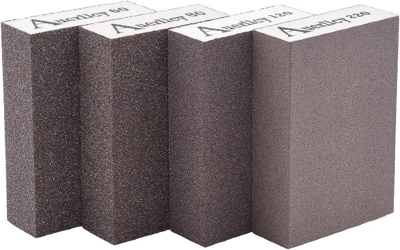 Auerllcy Sanding Sponge, Coarse/Medium/Fine/Superfine 4 Different Specifications Sanding Blocks Assortment,Washable and Reusable. - Image 1