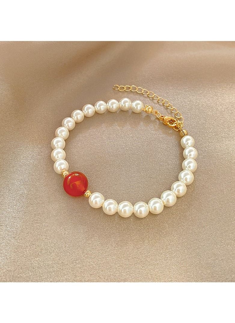 Temperament light luxury pearl bracelet personality all-match red crystal - pzsku/Z07433CCBC9856ECC7D9CZ/45/_/1683878971/4c3b88cd-ebc0-43f9-999a-d4f450a26242