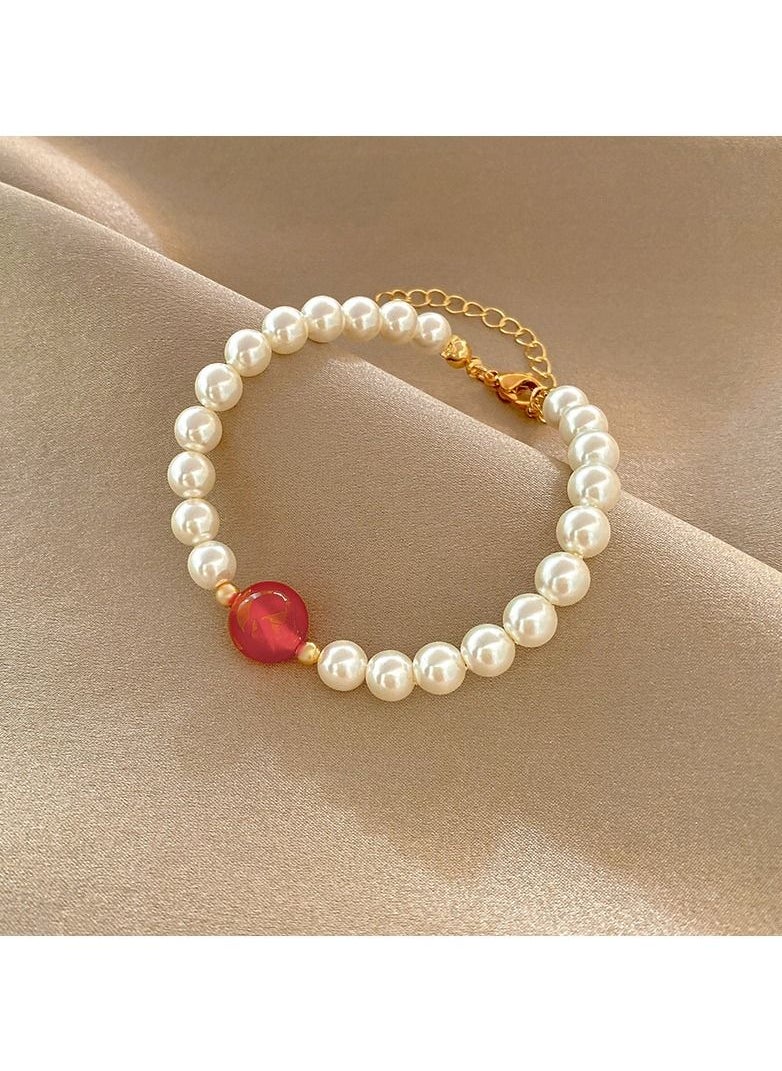 Temperament light luxury pearl bracelet personality all-match red crystal - pzsku/Z07433CCBC9856ECC7D9CZ/45/_/1683878971/b7acc18d-baaa-4386-9539-f17d5bdf03ec