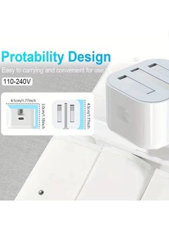 Power Plus Phone 20W PD Fast Charger, Type C Power Block Wall Charger Plug Adapter USB-C to Lightning Cable 14 13 12 11 Pro Mini XS XR X, iPad, White  - Image 2