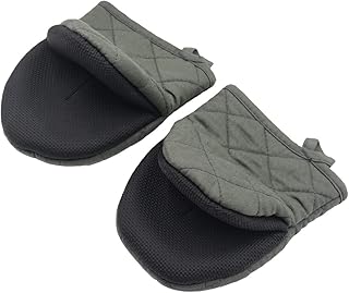 Top-spring Top-Spring Neoprene Mini Oven Mitts, 2-Pack Heat Resistant Gloves Potholder to Protect Hands with Non-Slip Grip  - Image 1