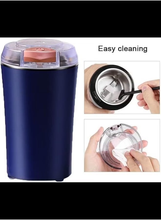 ELTRAZONE Mini Electric Kitchen Grinder | Electric Coffee Grinder for Spices, Seeds, Herbs & Coffee Beans | Wet & Dry Spice Blender | Stainless Steel Espresso Grinder | Compact & Powerful - Image 3