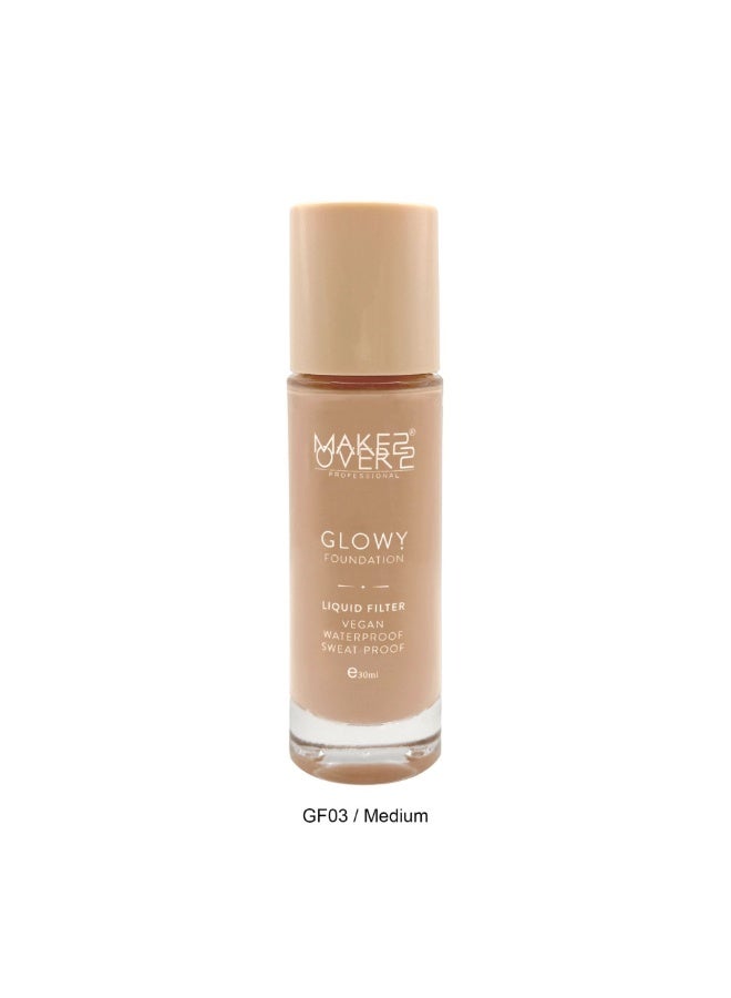Makeover 22 Make Over22 Glowy Foundation Liquid Filter Medium-GF03 - Image 1