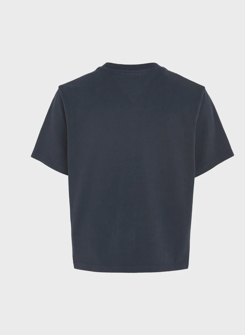 TOMMY JEANS Crew Neck Logo T-Shirt