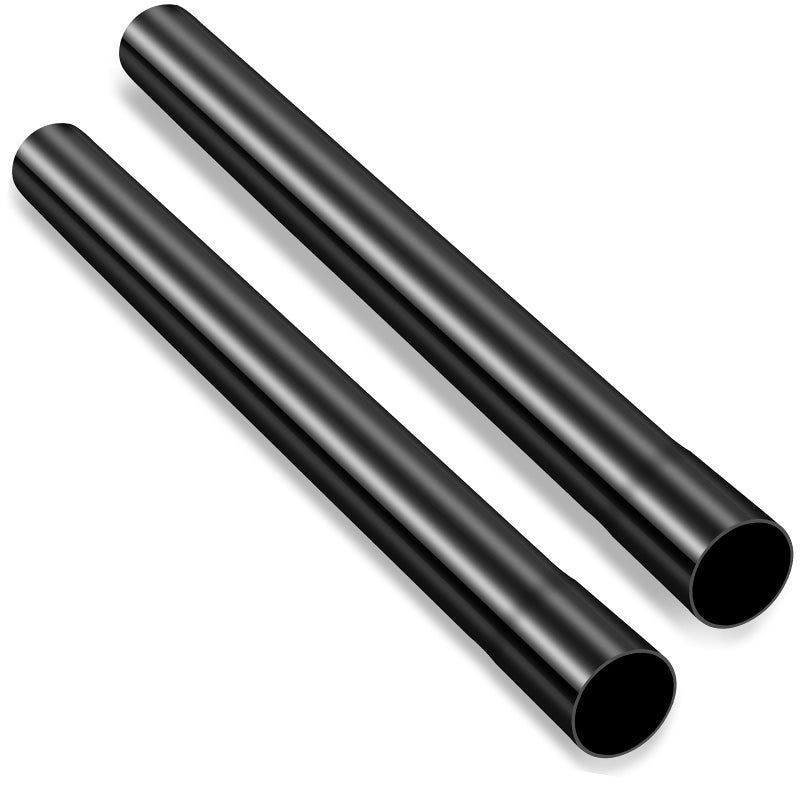 Honoson Honoson 125 Inch Vacuum Extension Wand Black Vacuum Attachments Wand for Cleaner Compatible with Shop Vac Accessories Replacement Tubes Extend to 146 Inch Long2 Pieces 