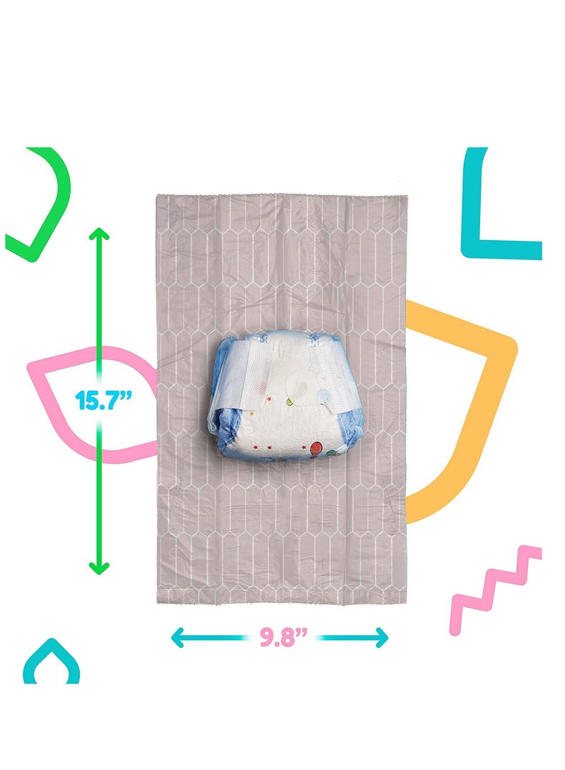 LuQu Diaper Bag Dispenser Refills Disposable Unscented Waste Bags-Pack of 2  - Image 4