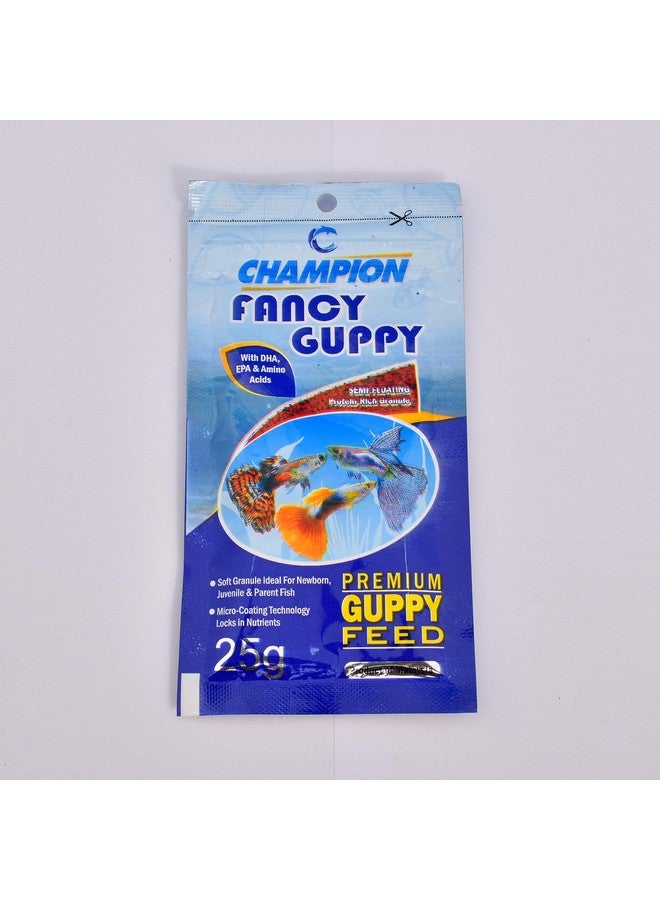 Champion Guppy Food, 3 x 25g Packs, Fancy Fish Nutrition - Image 2