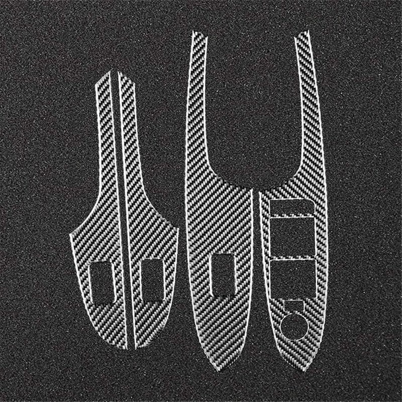 Yurefax Carbon Fiber Window Lift Switch Panel Cover Trim for Cadillac ATS - Image 5