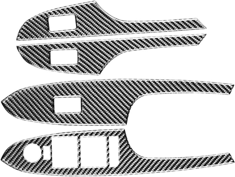 Yurefax Carbon Fiber Window Lift Switch Panel Cover Trim for Cadillac ATS - Image 3