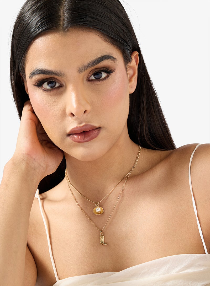 جينجر قلادة بسلسلة متعددة التعليقات - Image 4