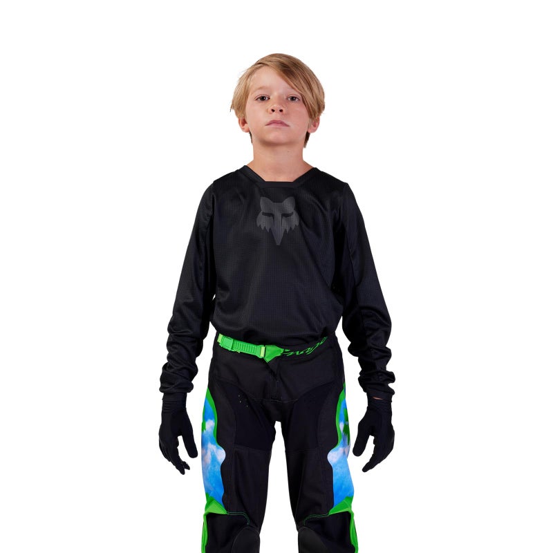 Fox Racing Youth 180 Motocross Dirt Bike Jersey BlackBlack Small - Image 2