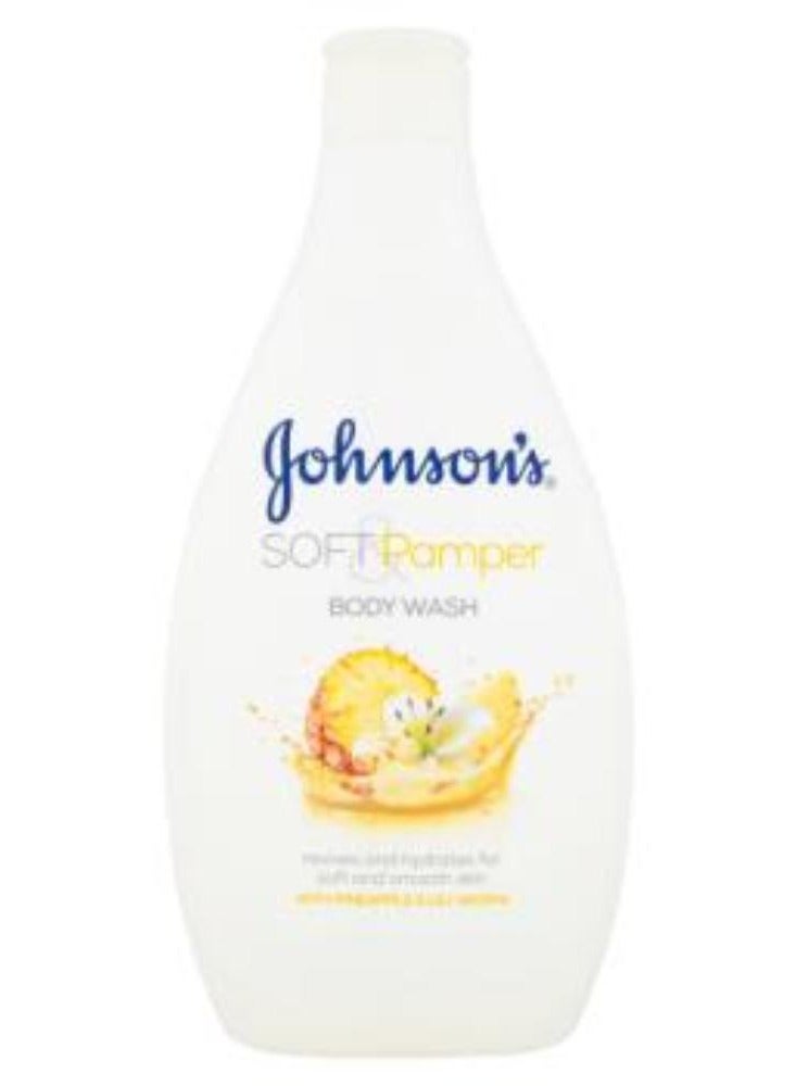 Johnson's Baby Soft & Pamper Body Wash with Pineapple & Lily Aroma 400ml