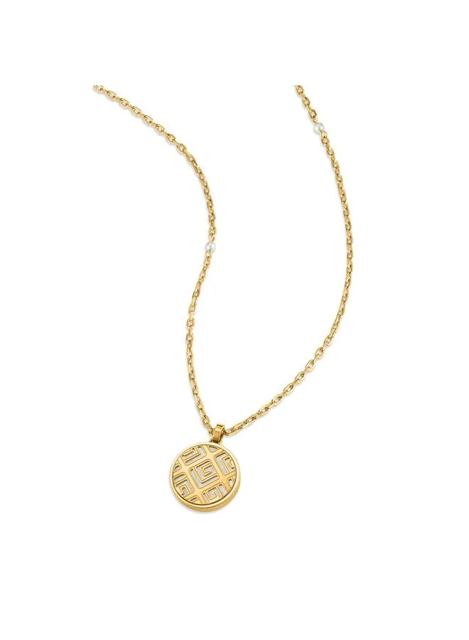 غاي لاروش Susan Gold Plated Pendant Necklace for Women