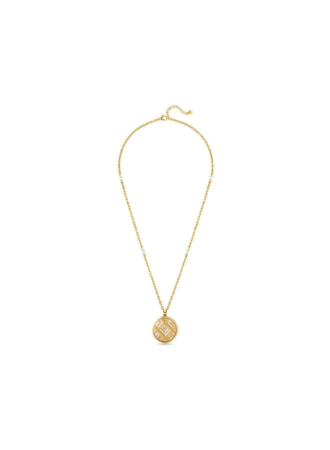 غاي لاروش Susan Gold Plated Pendant Necklace for Women