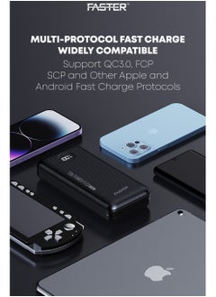 Faster 20000 mAh Power Bank - 45W PD Fast Charging Portable Charger - Laptop Mobile Charger Portable with 2 USB A Ports & 1 USB C Port - Battery Pack For Laptop MacBook Dell iPhone Samsung - Compact Powerbank with Digital Display  - Image 5