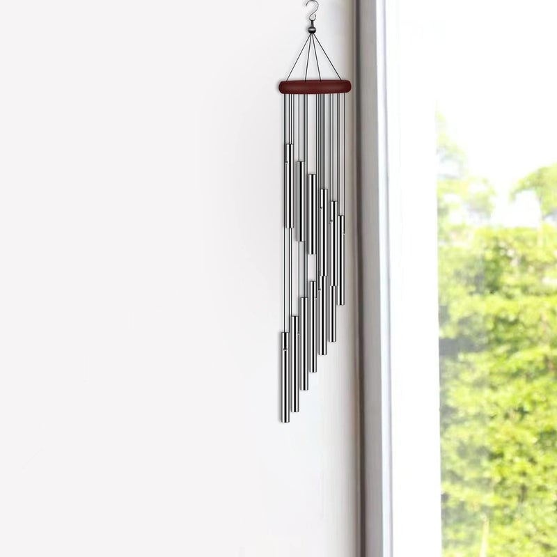 tujol Wind Chimes for Outside, Sympathy Wind Chimes Outdoor Clearance with 12 Aluminum Alloy Tubes and Hook, Memorial Wind Chime Gift Decoration for Home, Patio, Garden, Outdoor - Image 5