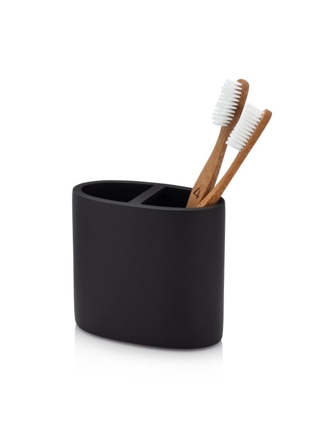 Essentra Home Essentrahome Matte Black Toothbrush Holder For Vanity Countertops  - Image 1