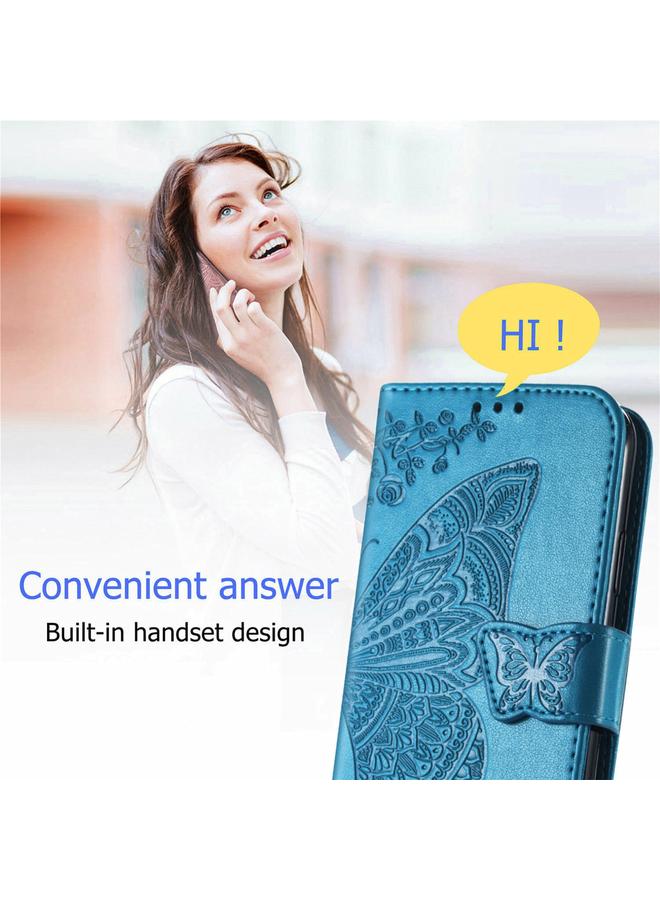 S-TOP Butterfly Love Flowers Embossed Horizontal Flip Leather Case with Holder & Card Slots & Wallet & Lanyard For vivo IQOO 7 - Image 5