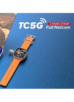 Telzeal Tlzell Germany TC5G Smart Watch 2.2 Inch Full Screen Display with SIM Card Slot and 3 Pairs Bands Wireless Charger for Women  - Image 2