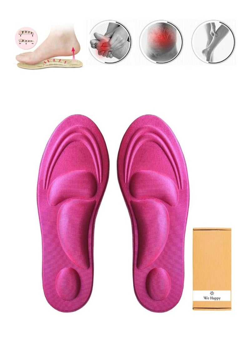 We Happy - 4D Foam Comfort Shoe Insole Help Against Foot Pain Cushioning Metatarsal Arch and Heel Support - Image 1