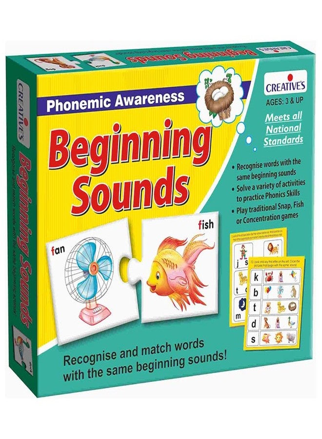 Creative's Beginning Sounds + Ending Sounds Combo Pack, Phonemic Awareness, Education Match-up Fun Game, Educational Games for, Puzzle Games for Preschool Kids, Kindergarten Toddler - Ages- 3 & Up - Image 2