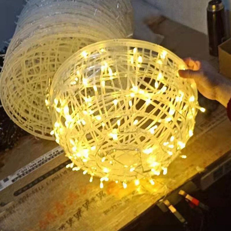 Led Rattan Ball Lights Outdoor Street Festival Waterproof Hanging Tree Ball Lights Special for Landscape and Lighting Projects - Image 5