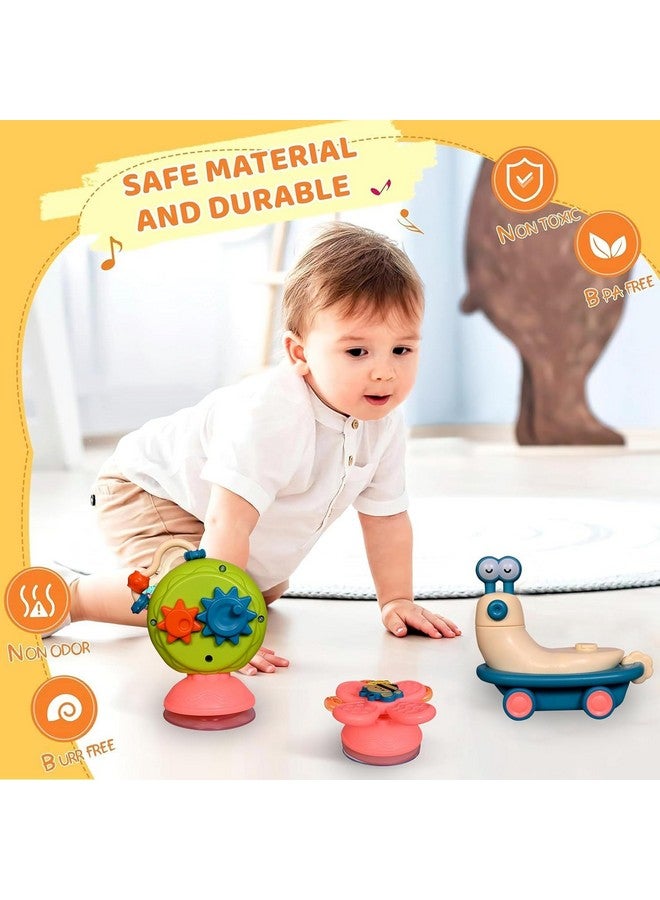 بلس بوينت ألعاب دوارة على شكل حلزون من PLUSPOINT للأطفال | ألعاب دوارة ملونة للنوافذ والحمام للأطفال الصغار | ألعاب مونتيسوري الحسية الجذابة لتعزيز المهارات الحركية الدقيقة وأنشطة التعلم، متعددة الألوان - Image 4