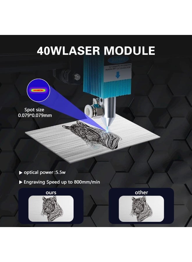 LUNYEE 40W Fixed Focus Laser Module 450nm For CNC 3018pro Engraving Cutting Machine - Image 5