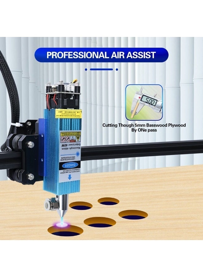 LUNYEE 40W Fixed Focus Laser Module 450nm For CNC 3018pro Engraving Cutting Machine - Image 2