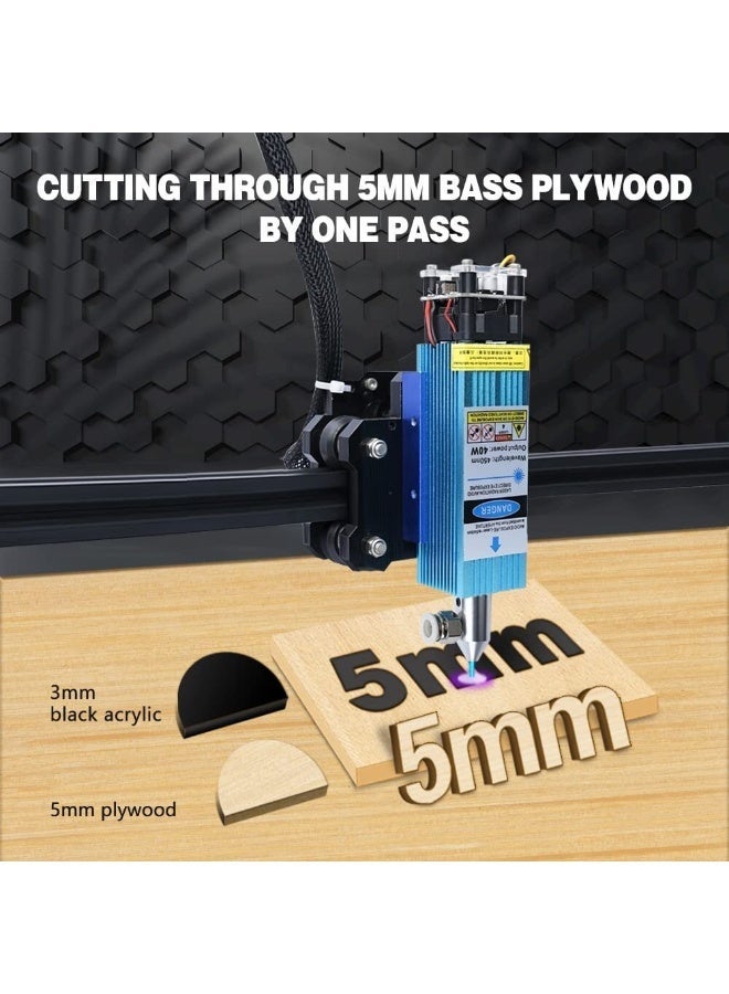 LUNYEE 40W Fixed Focus Laser Module 450nm For CNC 3018pro Engraving Cutting Machine - Image 4