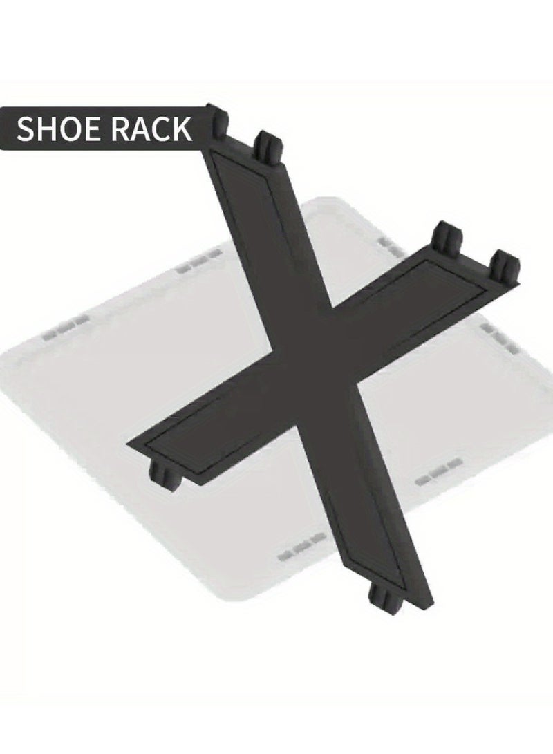 XiuWoo 9-tier shoe rack, space-saving vertical shoe rack, tall and narrow shoe rack for entryway, closet, hallway, bathroom, dormitory, plastic stackable shoe rack, easy to assemble, white - Image 5