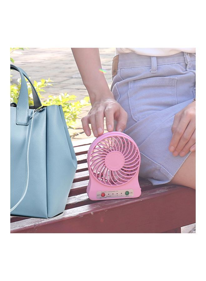 نيبمينينت مروحه محموله مزوده ب 3 منافذ USB HQD-314 وردي - Image 4