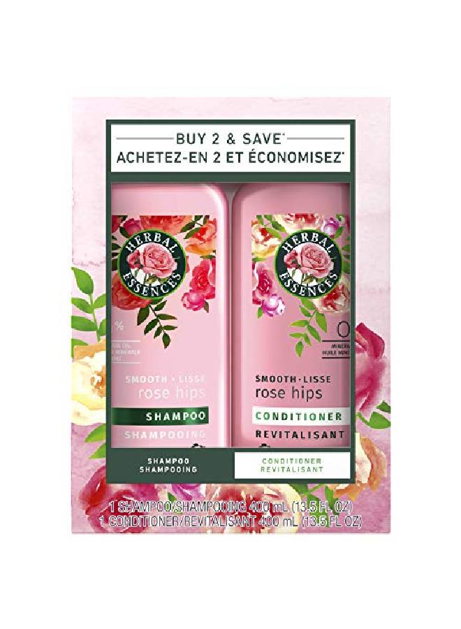 Herbal Essences Smooth Shampoo & Conditioner (2) 13.5 Fl Oz Bottles 1.82 Fl Oz - Image 2