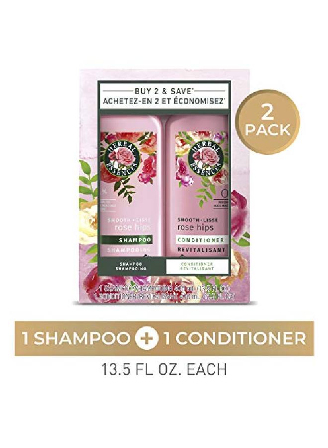 Herbal Essences Smooth Shampoo & Conditioner (2) 13.5 Fl Oz Bottles 1.82 Fl Oz - Image 4
