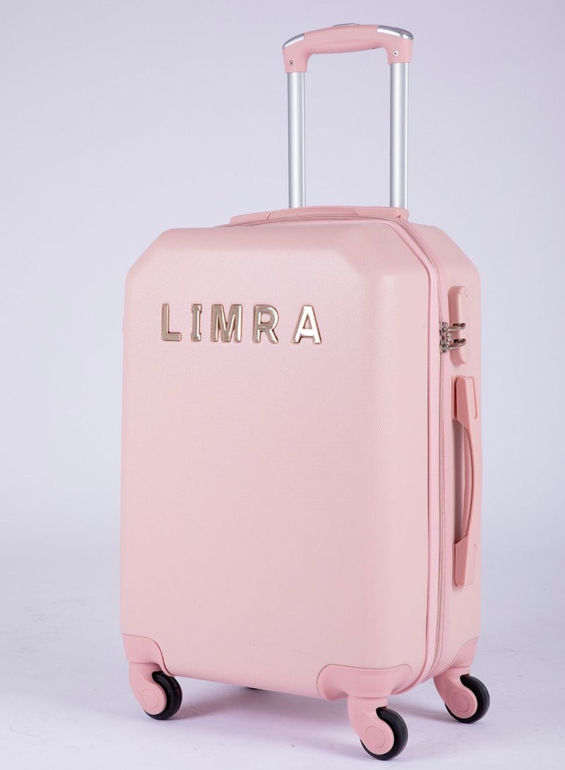 LIMRA Cabin Carry Check-In Luggage Trolley Size 20 inch Pink - Image 1