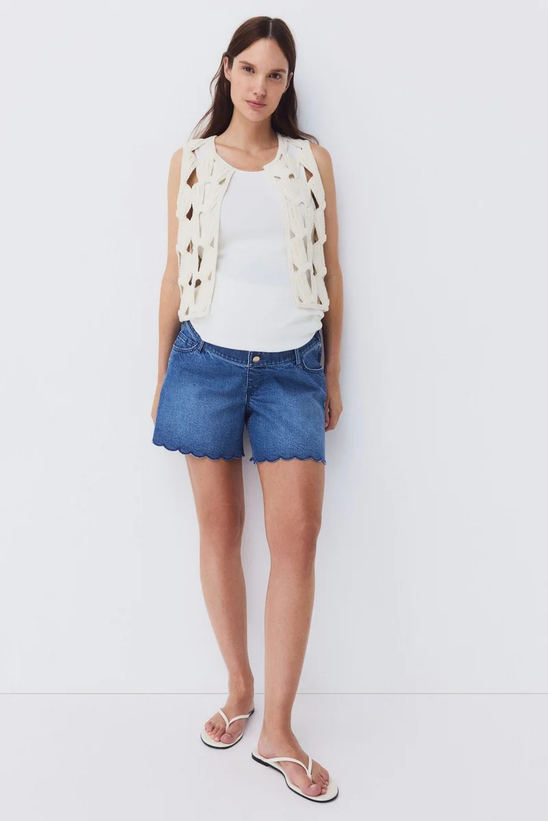 H&M  MAMA Denim shorts for Women | Best Price UAE