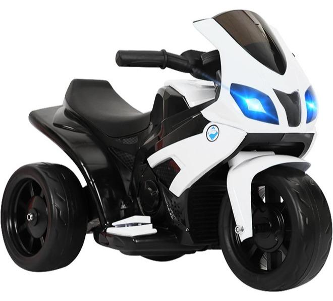 Denzoz Kids Electric Motorcycle 6V Battery Powered Ride On Motorcycle w/LED Headlights Music Pedal Spring Suspension 3 Wheels Electric Motorcycle for Kids Gift for Boys Girls - Image 1
