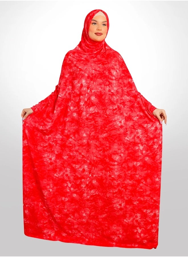زمرد ثوب صلاة بحريني - مطبوع عملي مع غطاء الرأس من زمرد فاشون  - Image 1